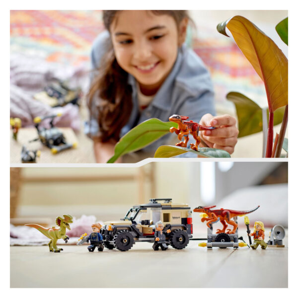 LEGO Jurassic 76951 Pyroraptor en Dilophosaurus Transport - Afbeelding 6