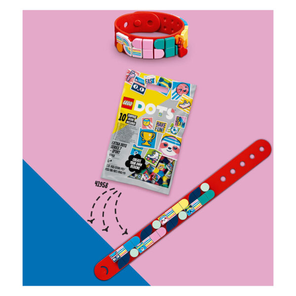 LEGO DOTS 41953 Regenboog Armband met Bedeltjes - Afbeelding 5