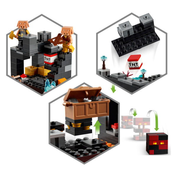 LEGO Minecraft 21185 Het onderwereldbastion - Afbeelding 3