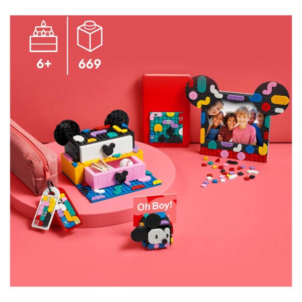LEGO DOTS 41964 Mickey & Minnie Mouse: Terug naar school - Afbeelding 2