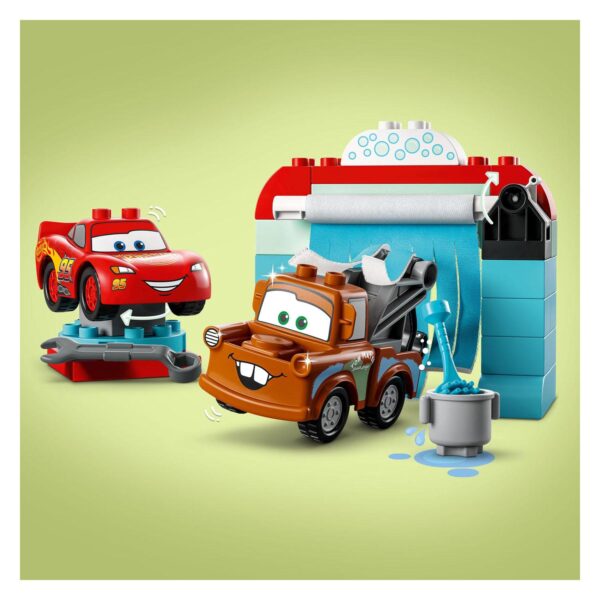 LEGO DUPLO 10996 Disney Bliksem McQueen & Takel Wasstraatpre - Afbeelding 3