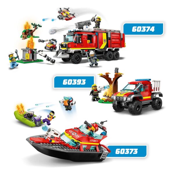 LEGO City 60373 Reddingsboot Brand - Afbeelding 4