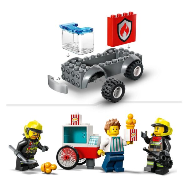 LEGO City 60375 De Brandweerkazerne en de Brandweerwagen - Afbeelding 4