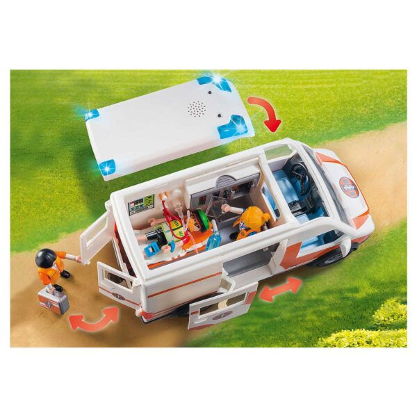 Playmobil City Life  Ambulance en Ambulanciers - 70049 - Afbeelding 2