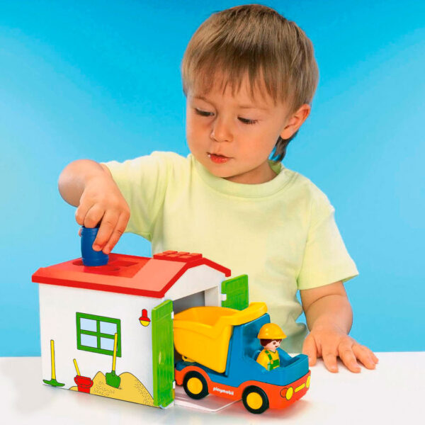 Playmobil 1.2.3. Werkman met Sorteer-garage - 70184 - Afbeelding 3