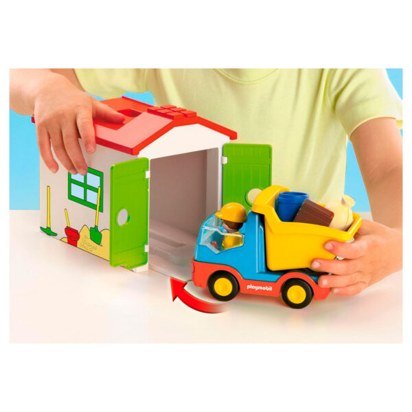 Playmobil 1.2.3. Werkman met Sorteer-garage - 70184 - Afbeelding 4