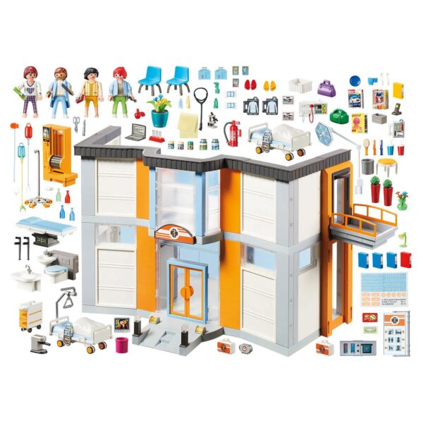 Playmobil City Life  Groot Ziekenhuis met Inrichting - 70190 - Afbeelding 5