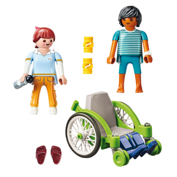 Playmobil City Life  Patient in Rolstoel - 70193 - Afbeelding 2