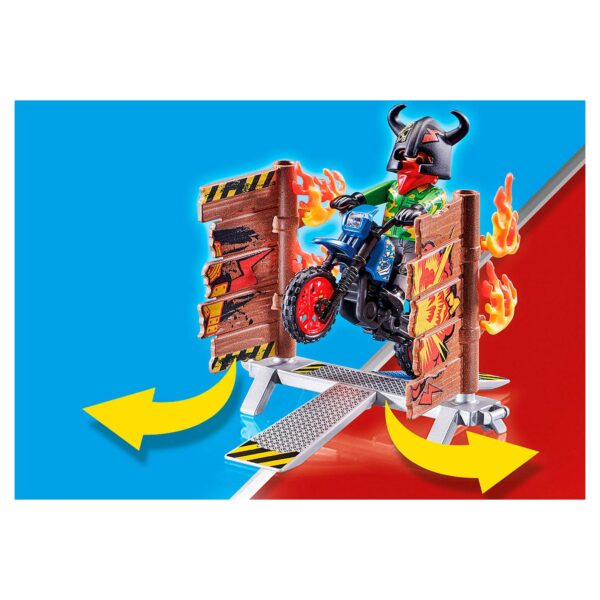Playmobil Stuntshow Motor met Vuurmuur - 70553 - Afbeelding 3