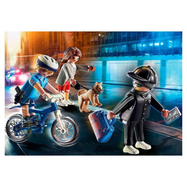 Playmobil City Action Politie Achtervolging van de Zakkenrol
