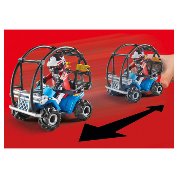 Playmobil Stuntshow Starterset Quad met Vuurhelling - 70820 - Afbeelding 2