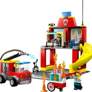 De Brandweerkazerne en de Brandweerwagen (60375)