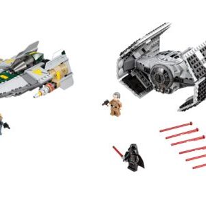 Darth Vaders TIE Advanced tegen de A-Wing Starfighter (75150)